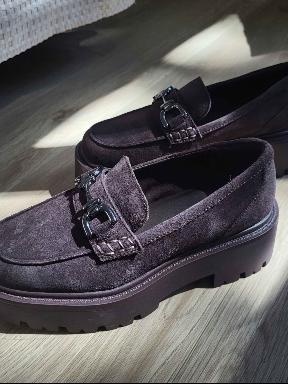 Women's Suede Loafers in Brown
